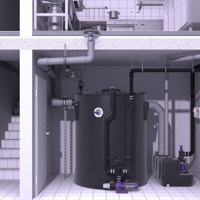 Bộ tách mỡ tròn tự động EasyClean